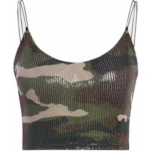 ADIDAS x IVY PARK Camouflage Sequin Crop Tank